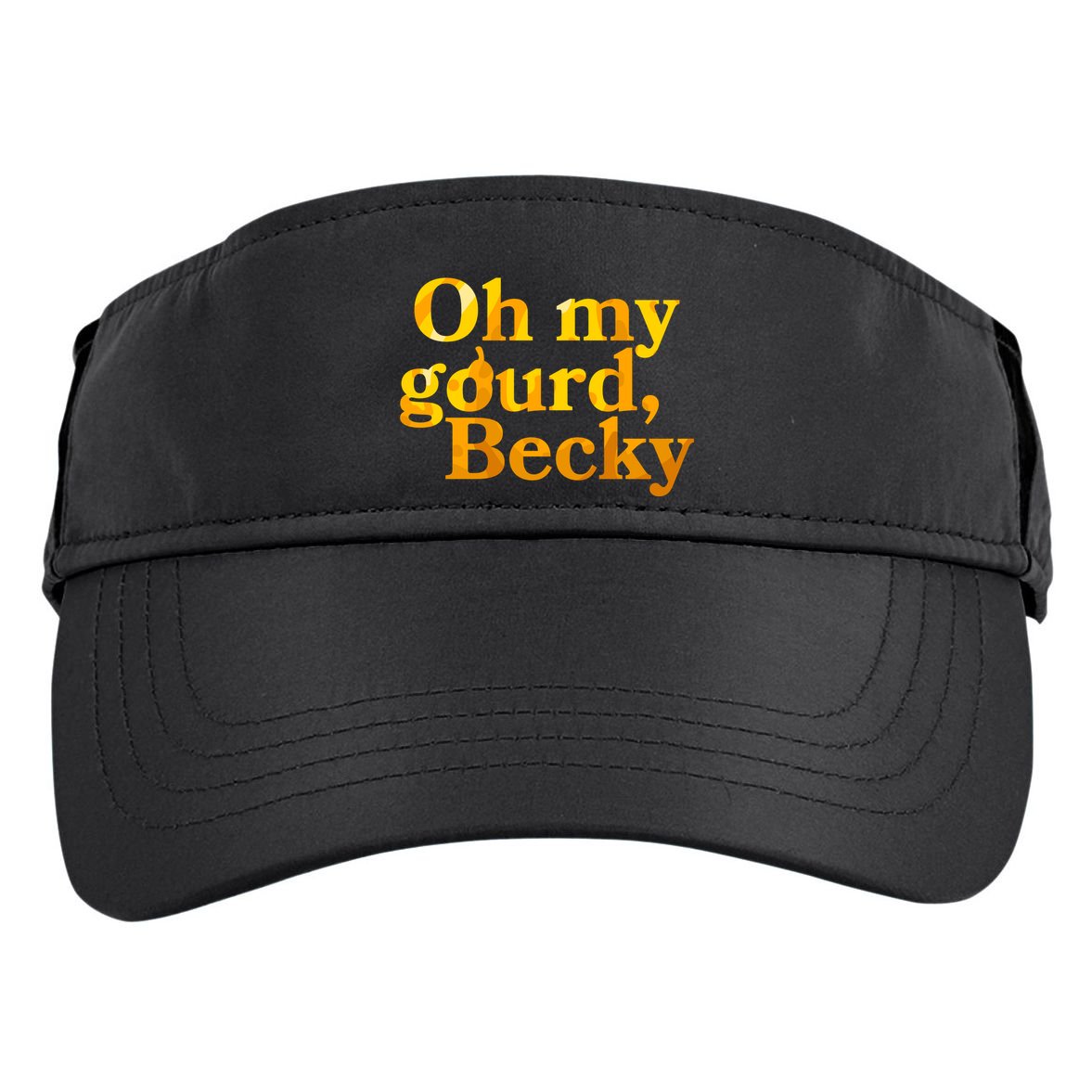 Funny Oh My Gourd Becky Adult Drive Performance Visor