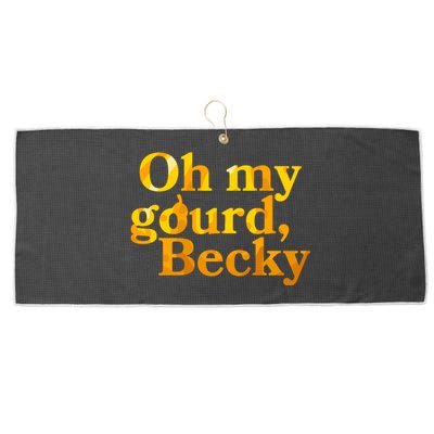 Funny Oh My Gourd Becky Large Microfiber Waffle Golf Towel