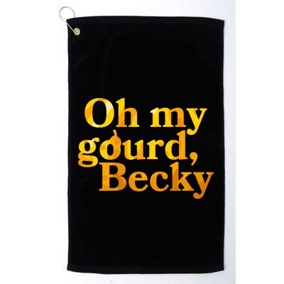 Funny Oh My Gourd Becky Golf Towel
