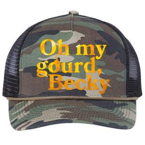 Funny Oh My Gourd Becky Retro Rope Trucker Hat Cap