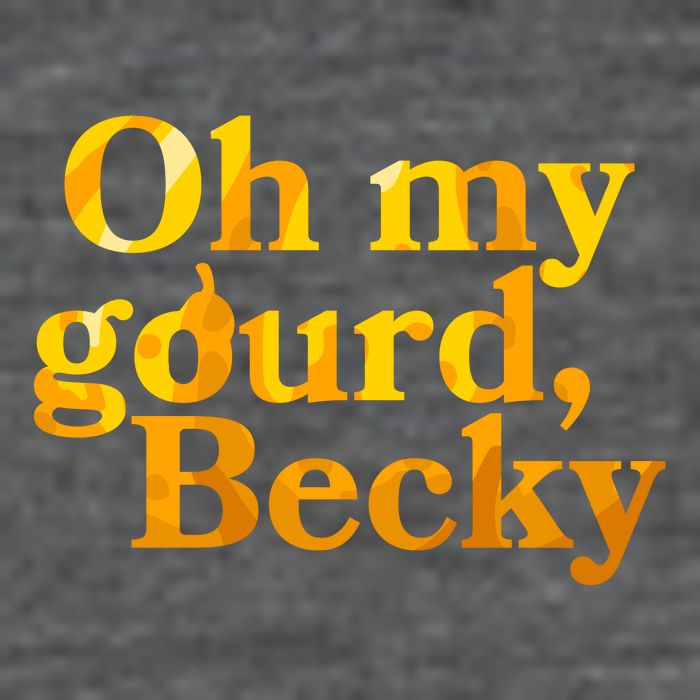 Funny Oh My Gourd Becky Flatbill Hat