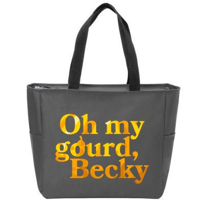 Funny Oh My Gourd Becky Zip Tote Bag