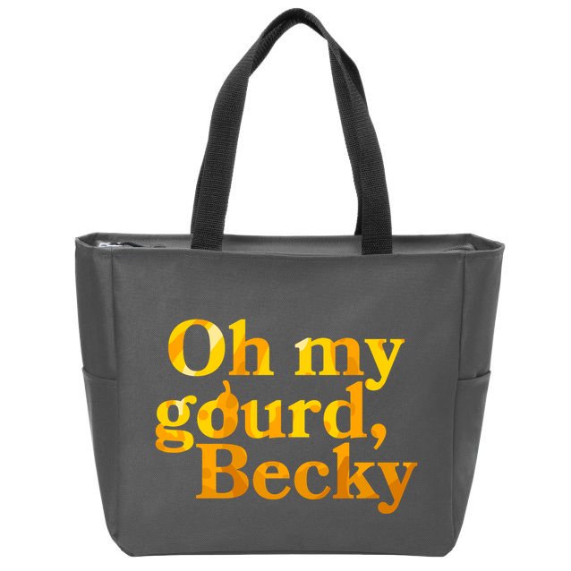 Funny Oh My Gourd Becky Zip Tote Bag