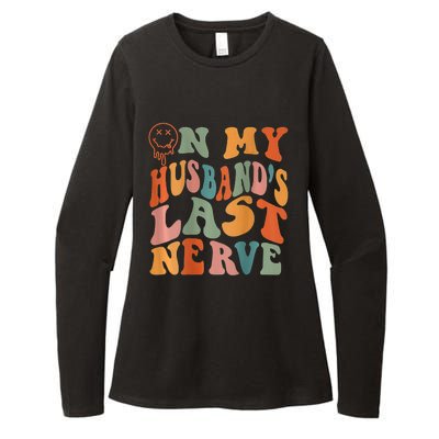 Funny On My Husband's Last Nerve Groovy Womens CVC Long Sleeve Shirt