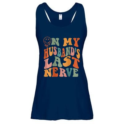 Funny On My Husband's Last Nerve Groovy Ladies Essential Flowy Tank