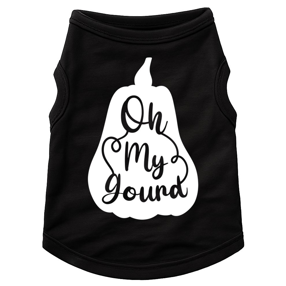 Funny Oh My Gourd Thanksgiving Fall Gift Doggie Tank