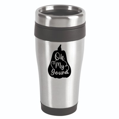 Funny Oh My Gourd Thanksgiving Fall Gift 16oz Travel Tumbler