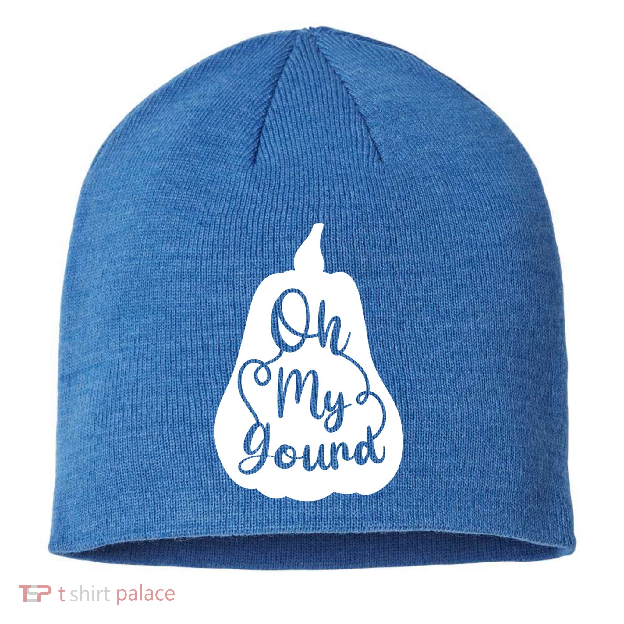 Funny Oh My Gourd Thanksgiving Fall Gift Sustainable Beanie