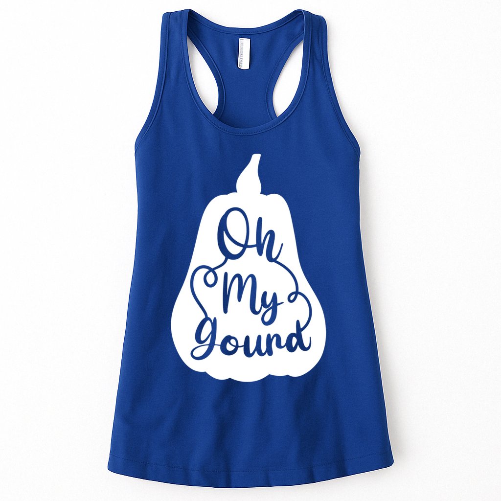 Funny Oh My Gourd Thanksgiving Fall Gift Womens Tank Top