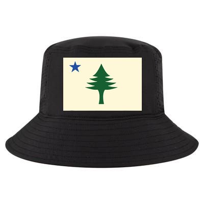 Flag Of Maine 1901 Maine State Flag Pine Tree State Cool Comfort Performance Bucket Hat