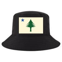 Flag Of Maine 1901 Maine State Flag Pine Tree State Cool Comfort Performance Bucket Hat