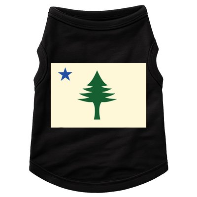 Flag Of Maine 1901 Maine State Flag Pine Tree State Doggie Tank