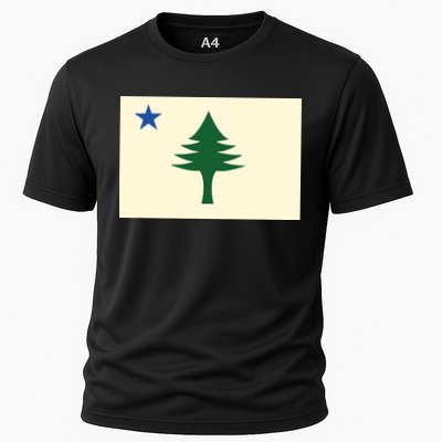 Flag Of Maine 1901 Maine State Flag Pine Tree State Performance Shirt