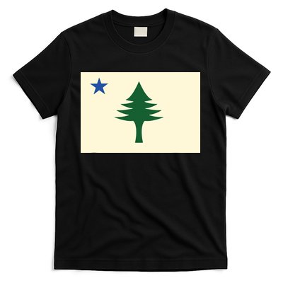Flag Of Maine 1901 Maine State Flag Pine Tree State T-Shirt