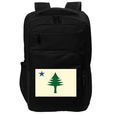 Flag Of Maine 1901 Maine State Flag Pine Tree State Impact Tech Backpack