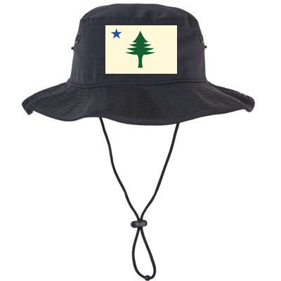 Flag Of Maine 1901 Maine State Flag Pine Tree State Bucket Hat