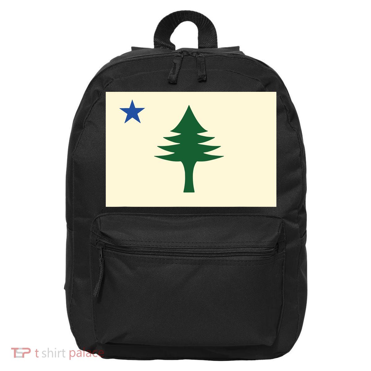 Flag Of Maine 1901 Maine State Flag Pine Tree State 16 in Basic Backpack