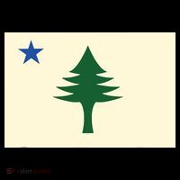 Flag Of Maine 1901 Maine State Flag Pine Tree State 16 in Basic Backpack