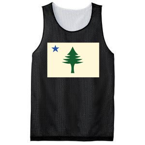 Flag Of Maine 1901 Maine State Flag Pine Tree State Mesh Reversible Basketball Jersey Tank