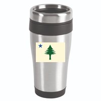 Flag Of Maine 1901 Maine State Flag Pine Tree State 16oz Travel Tumbler