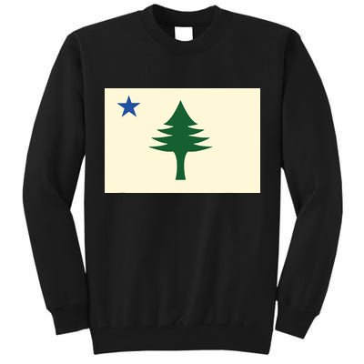 Flag Of Maine 1901 Maine State Flag Pine Tree State Tall Sweatshirt