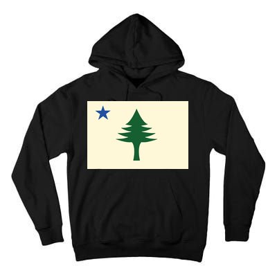 Flag Of Maine 1901 Maine State Flag Pine Tree State Tall Hoodie