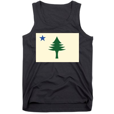 Flag Of Maine 1901 Maine State Flag Pine Tree State Tank Top