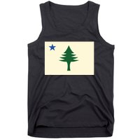 Flag Of Maine 1901 Maine State Flag Pine Tree State Tank Top