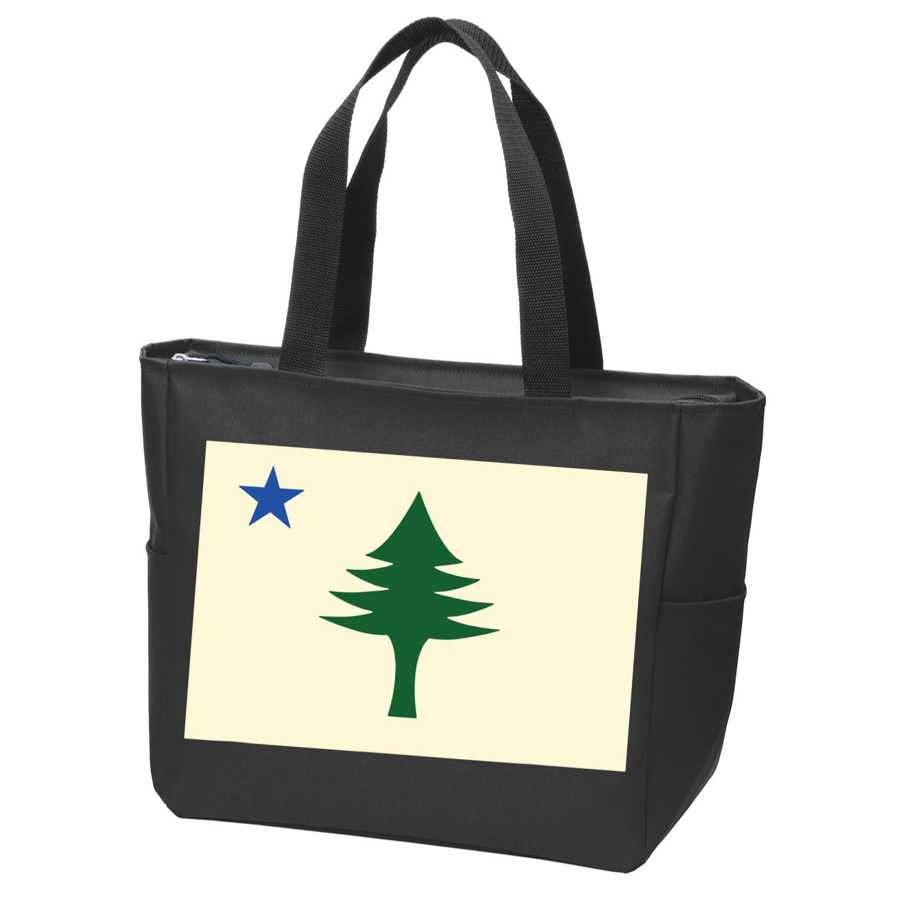Flag Of Maine 1901 Maine State Flag Pine Tree State Zip Tote Bag