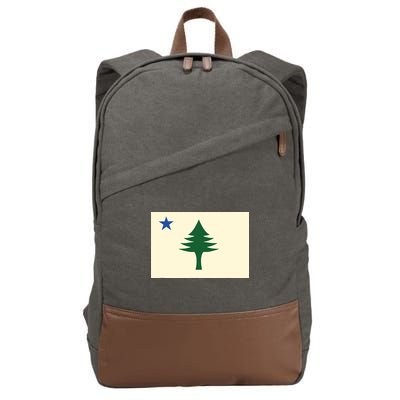 Flag Of Maine 1901 Maine State Flag Pine Tree State Cotton Canvas Backpack