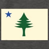 Flag Of Maine 1901 Maine State Flag Pine Tree State Vector Backpack