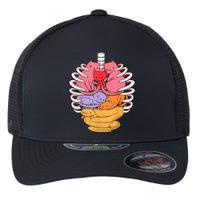 Funny Organs Made Out Of Cats Flexfit Unipanel Trucker Cap