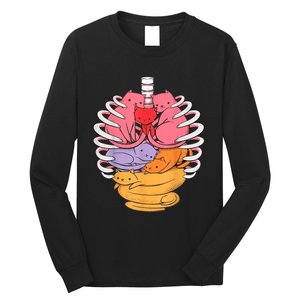 Funny Organs Made Out Of Cats Long Sleeve Shirt