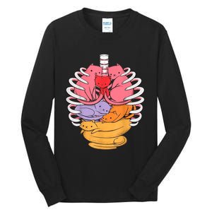 Funny Organs Made Out Of Cats Tall Long Sleeve T-Shirt