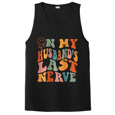 Funny On My Husband's Last Nerve Groovy On Back PosiCharge Competitor Tank