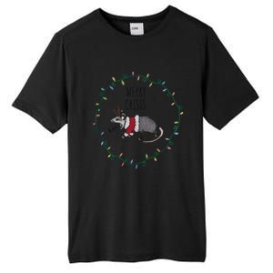 Festive Opossum Merry Crisis Merry Christmas Tall Fusion ChromaSoft Performance T-Shirt