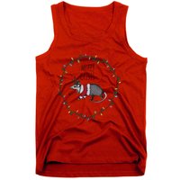 Festive Opossum Merry Crisis Merry Christmas Tank Top