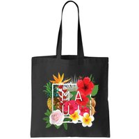 Flowers Of Maui Word Art Hawaiian Island Souvenir Bag