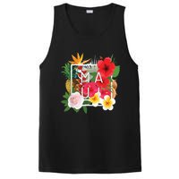 Flowers Of Maui Word Art Hawaiian Island Souvenir PosiCharge Competitor Tank