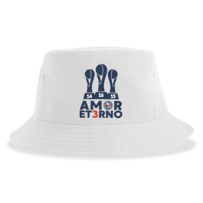 Funny Odiame Mas. America Tricampeon. Fans Sustainable Bucket Hat