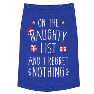 Funny On Naughty List And I Regret Nothing For Christmas Cute Gift Doggie Tank