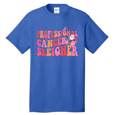 Funny Oncology Nurse Christmas Professional Cancer Sleigher Gift Tall T-Shirt