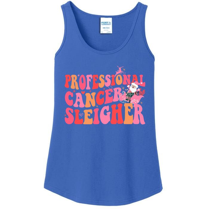 Funny Oncology Nurse Christmas Professional Cancer Sleigher Gift Ladies Essential Tank