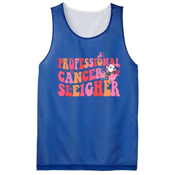 Funny Oncology Nurse Christmas Professional Cancer Sleigher Gift Mesh Reversible Basketball Jersey Tank