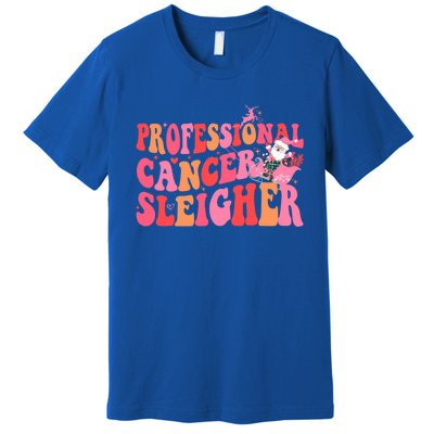 Funny Oncology Nurse Christmas Professional Cancer Sleigher Gift Premium T-Shirt