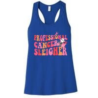 Funny Oncology Nurse Christmas Professional Cancer Sleigher Gift Women's Racerback Tank