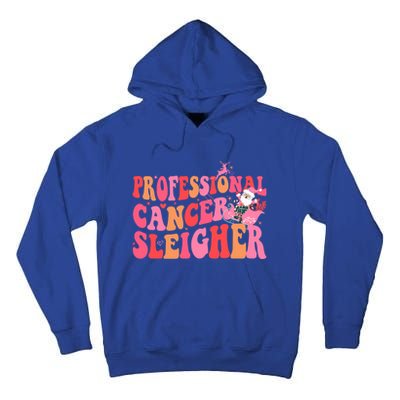 Funny Oncology Nurse Christmas Professional Cancer Sleigher Gift Tall Hoodie