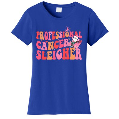 Funny Oncology Nurse Christmas Professional Cancer Sleigher Gift Women's T-Shirt