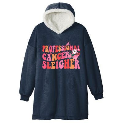 Funny Oncology Nurse Christmas Professional Cancer Sleigher Gift Hooded Wearable Blanket