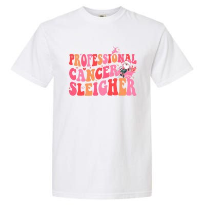 Funny Oncology Nurse Christmas Professional Cancer Sleigher Gift Garment-Dyed Heavyweight T-Shirt